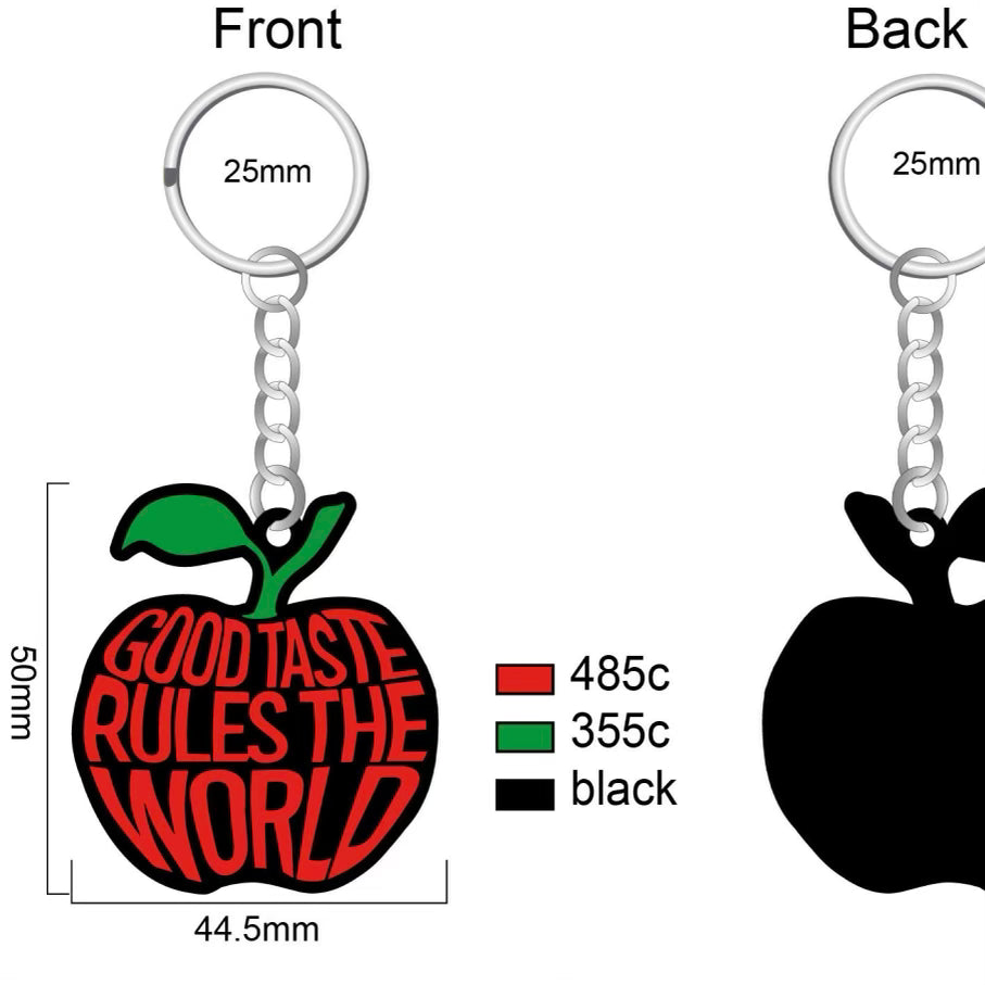 Apple Logo Key Chain
